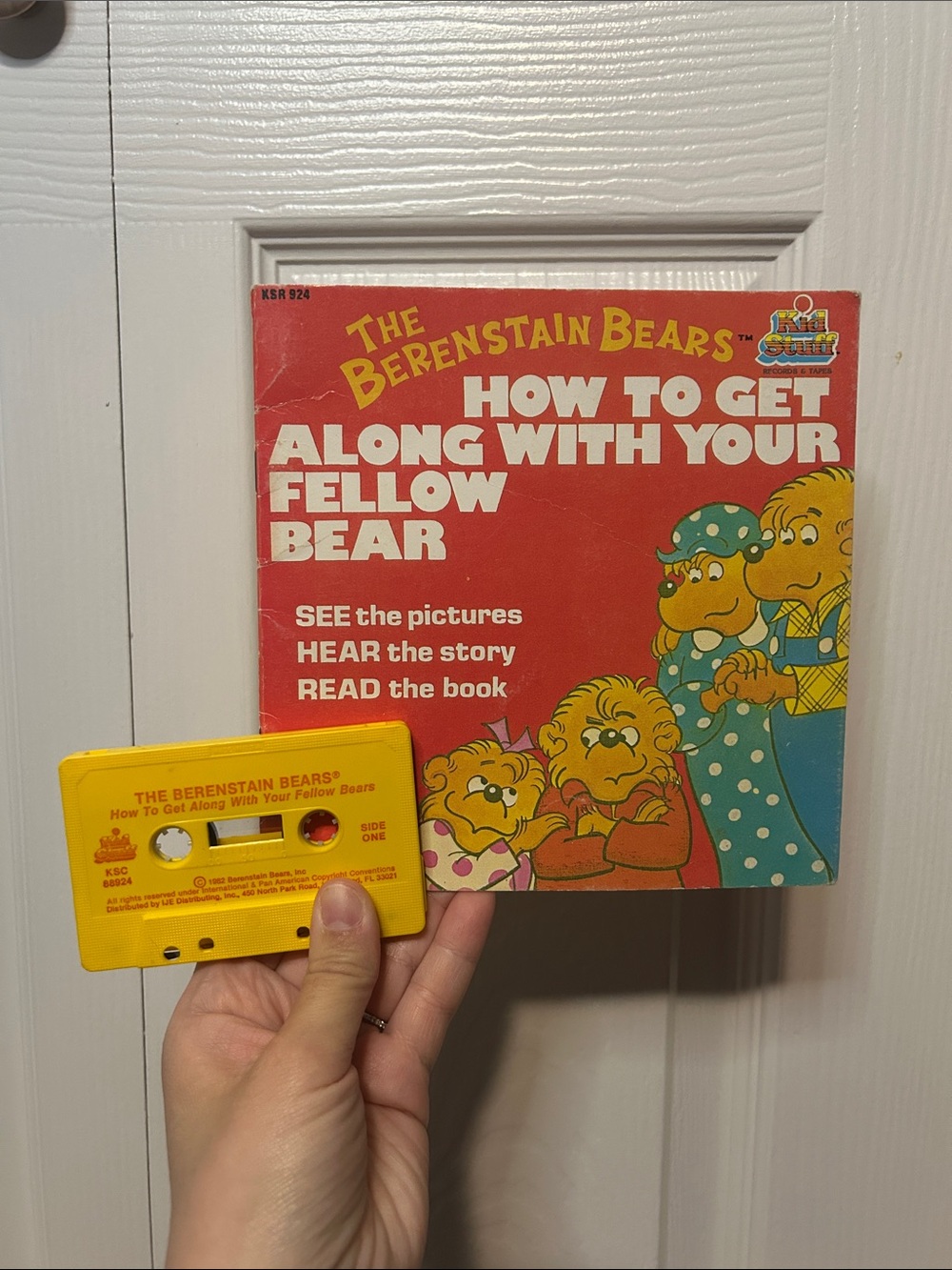 Berenstain Bears “How to Get Along with your Fellow Bear” book with tape